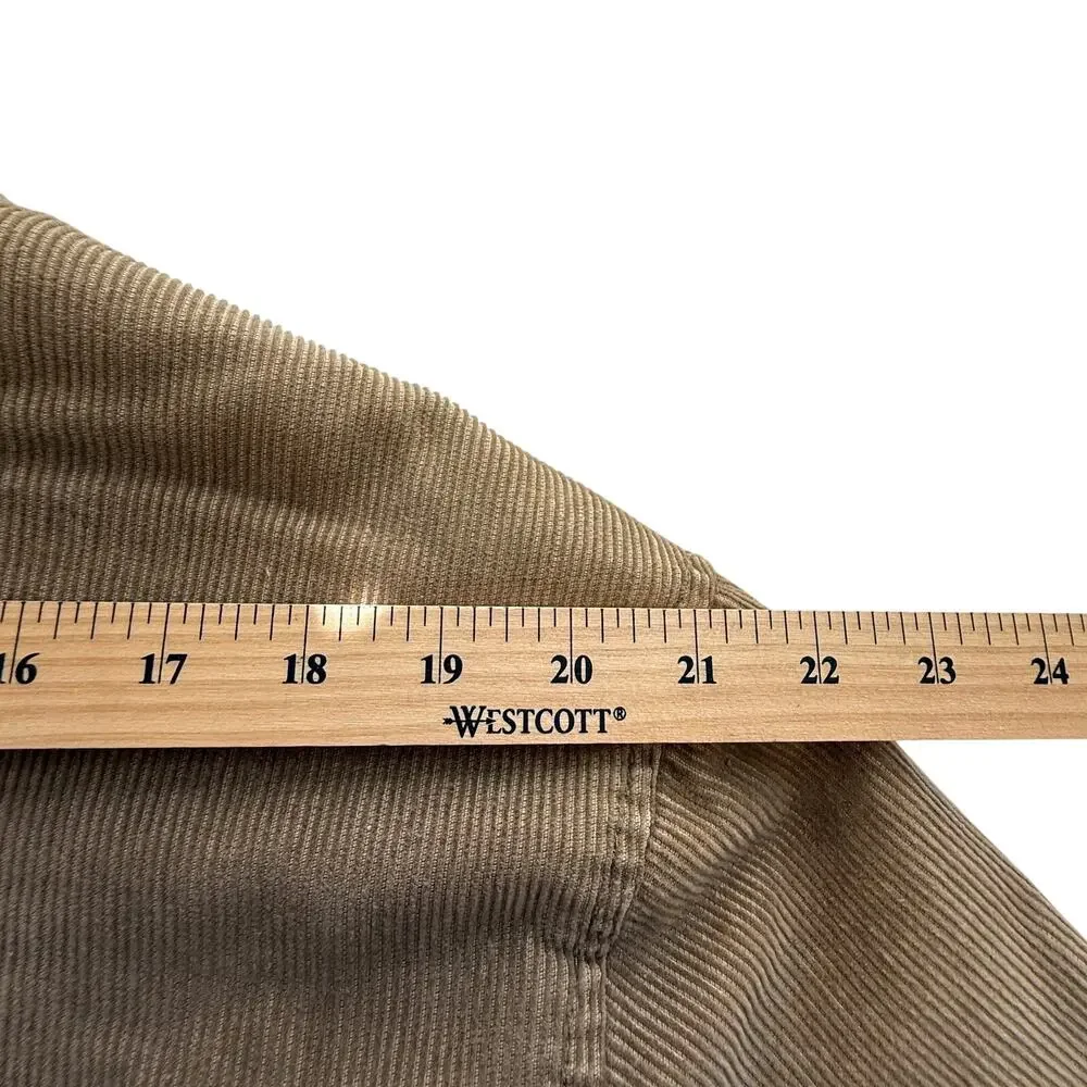 VTG Y2K Gap Corduroy Jacket Mens sz XL Tan Sherpa Lined Western Boho